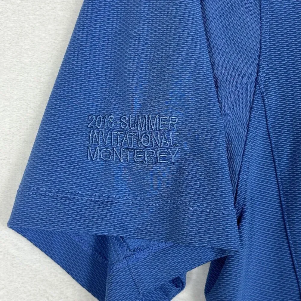 Nike Golf Blue‎ Short Sleeve Sphere Dri-Fit Diamond Polo Shirt Men's XL 35055464